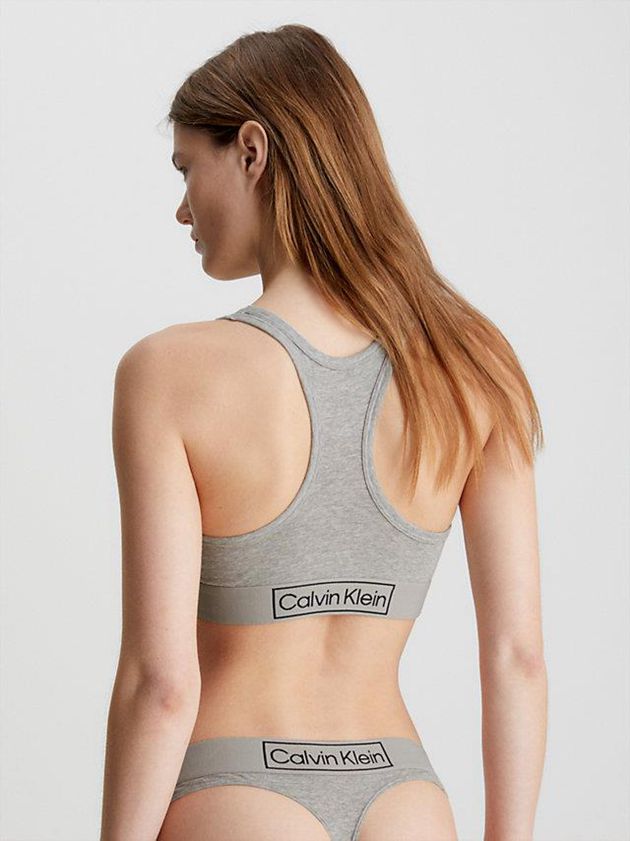 Grey Calvin Klein Reimagined Heritage Women Bra | OHZN-65249