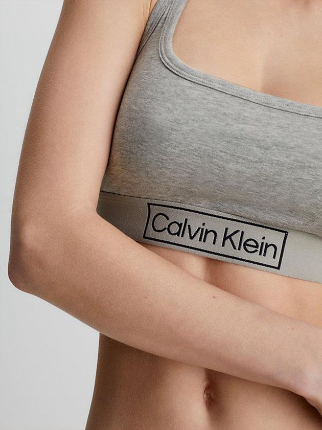 Grey Calvin Klein Reimagined Heritage Women Bra | OHZN-65249