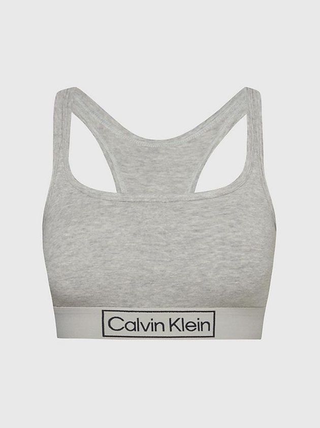 Grey Calvin Klein Reimagined Heritage Women Bra | OHZN-65249