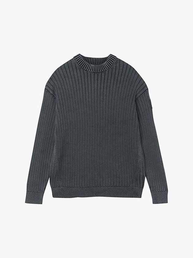 Grey Calvin Klein Relaxed Combed Cotton Jumper Men Sweater | DFEN-58319