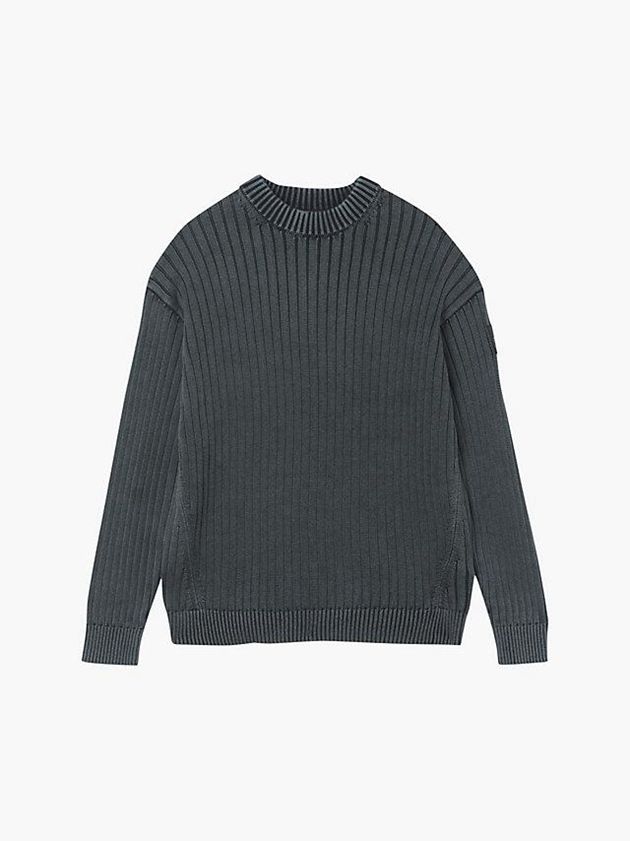 Grey Calvin Klein Relaxed Combed Cotton Jumper Men Sweater | DFEN-58319