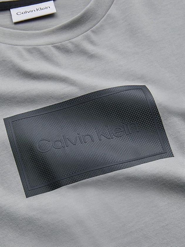 Grey Calvin Klein Relaxed Logo Men T-Shirt | ORXA-21457