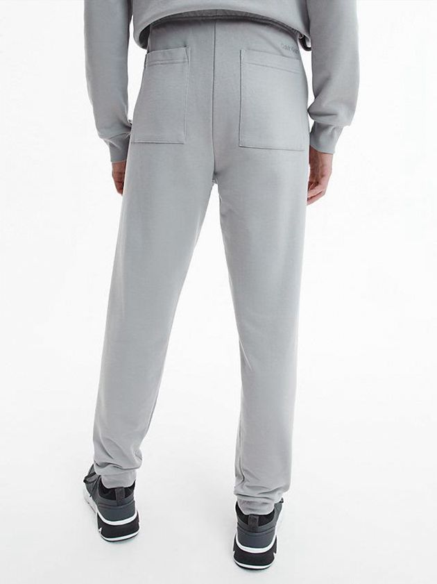 Grey Calvin Klein Relaxed Recycled Cotton Men Joggers | CZVG-65237