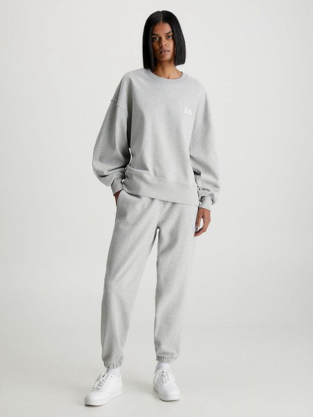 Grey Calvin Klein Relaxed Recycled Cotton Women Joggers | KHCL-95308