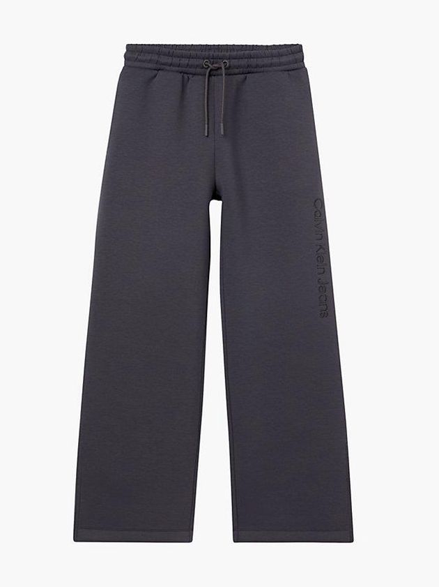 Grey Calvin Klein Relaxed Split Hem Women Joggers | PKEO-03618