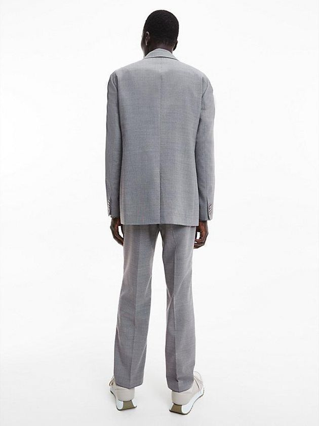 Grey Calvin Klein Relaxed Two Tone Men Blazer | YWSA-97615