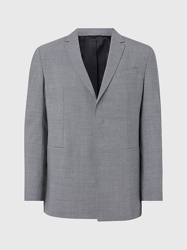 Grey Calvin Klein Relaxed Two Tone Men Blazer | YWSA-97615