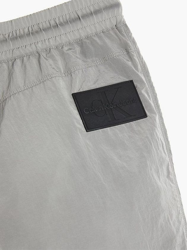 Grey Calvin Klein Shiny Nylon Cargo Men Pants | XDVR-81609