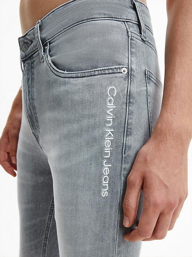 Grey Calvin Klein Skinny Men Jeans | WIMY-43186