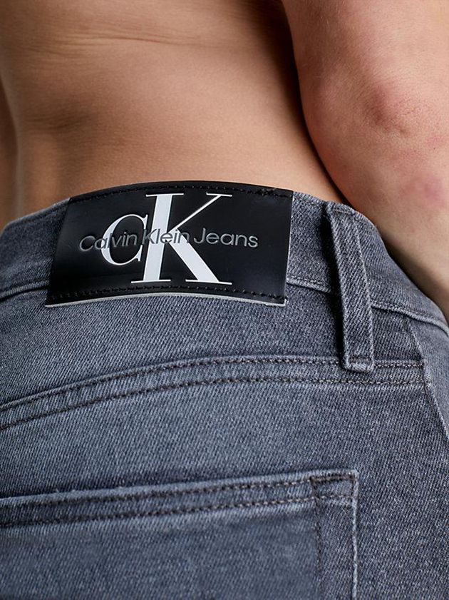 Grey Calvin Klein Slim Denim Men Shorts | VTDN-92807
