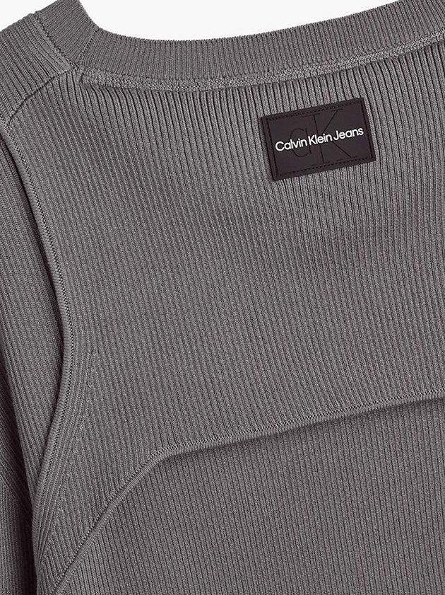 Grey Calvin Klein Slim Harness Detail Jumper Men Sweater | XAPU-25761