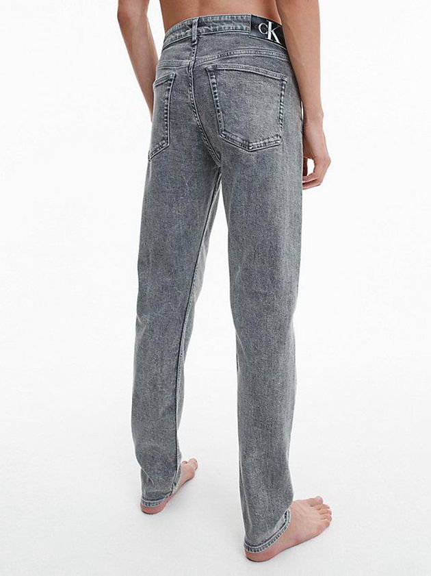Grey Calvin Klein Slim Tapered Men Jeans | XLES-45760
