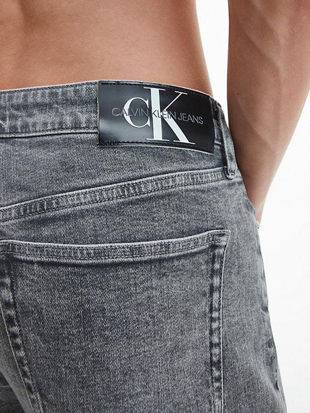 Grey Calvin Klein Slim Tapered Men Jeans | XLES-45760