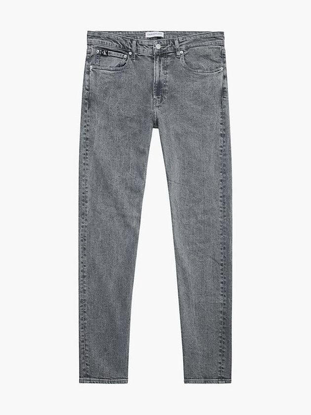Grey Calvin Klein Slim Tapered Men Jeans | XLES-45760