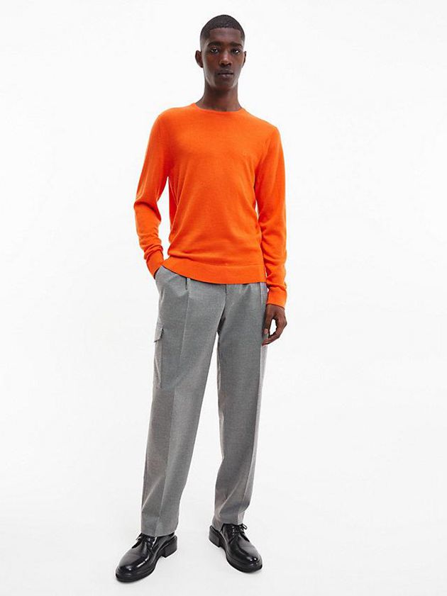 Grey Calvin Klein Soft Flannel Cargo Men Pants | AWKG-51980