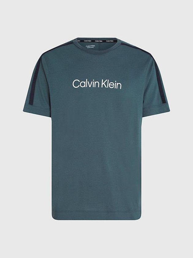 Grey Calvin Klein Soft Gym Men T-Shirt | YWAS-95214