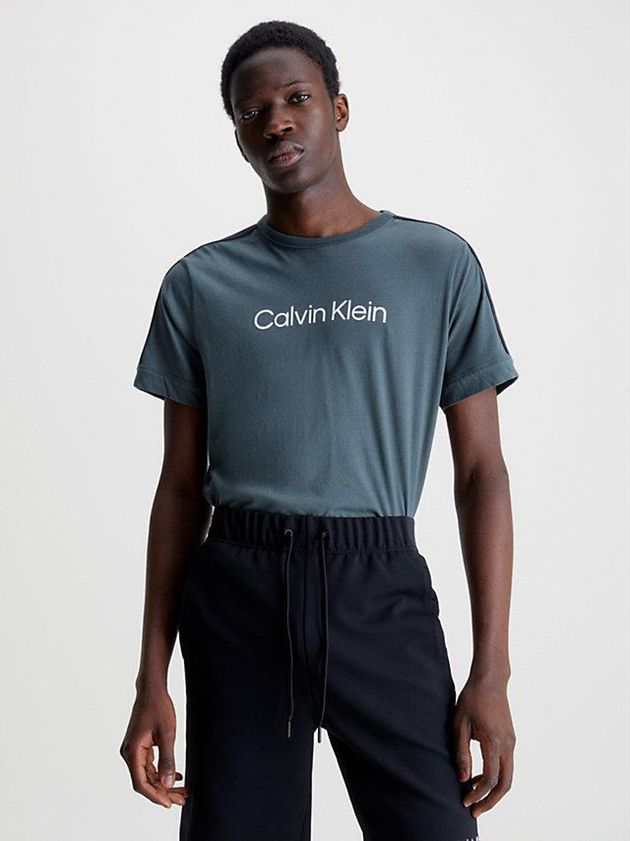 Grey Calvin Klein Soft Gym Men T-Shirt | YWAS-95214
