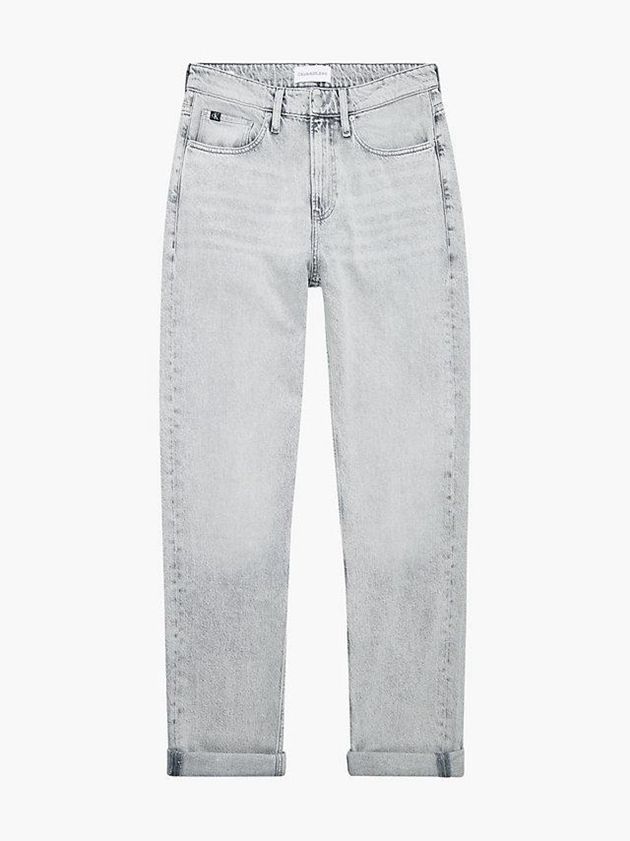 Grey Calvin Klein Straight Men Jeans | AJGV-04173