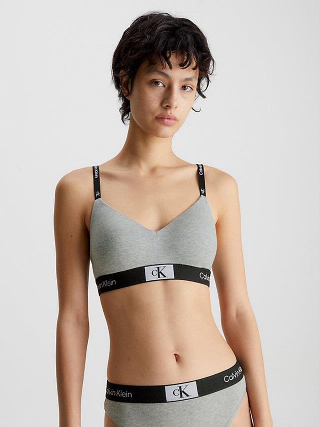 Grey Calvin Klein String - Ck96 Women Bra | JMIZ-36481
