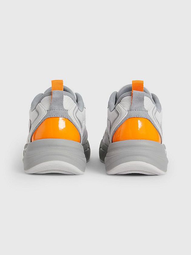 Grey Calvin Klein Suede And Mesh Women Sneakers | KVER-25864
