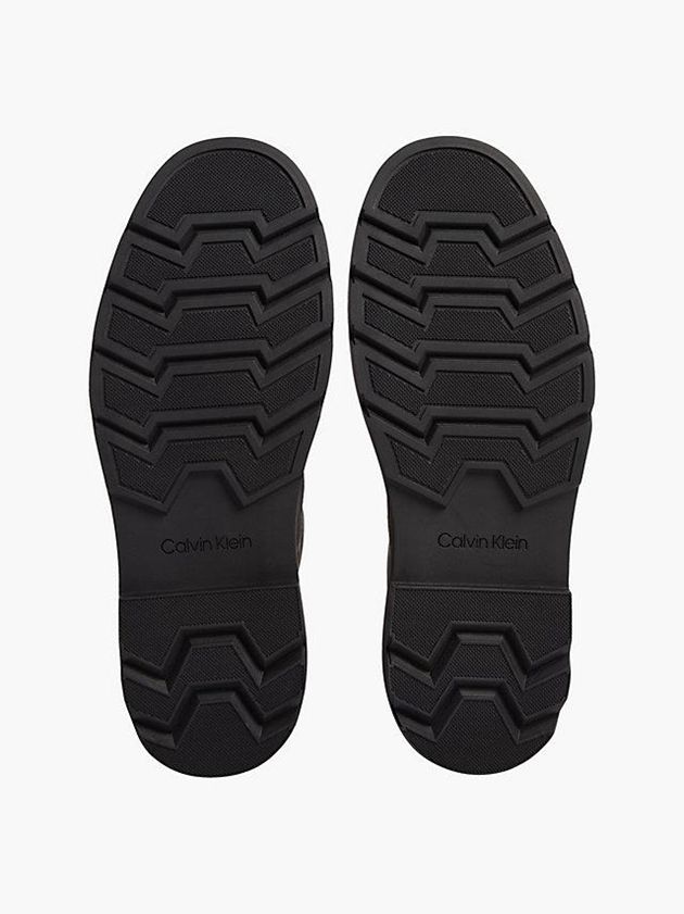 Grey Calvin Klein Suede Men Boots | MLZY-81569