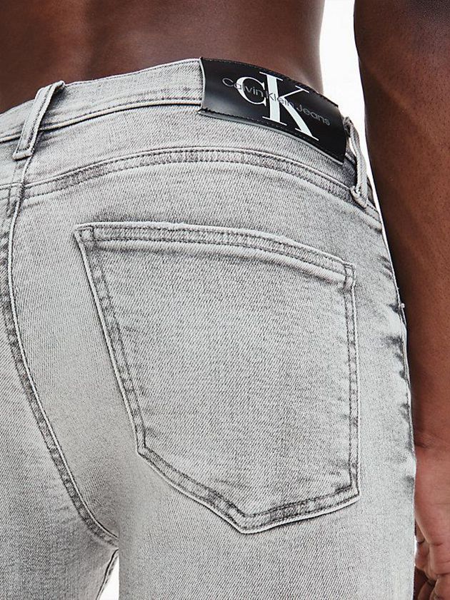 Grey Calvin Klein Super Skinny Men Jeans | FESL-23590