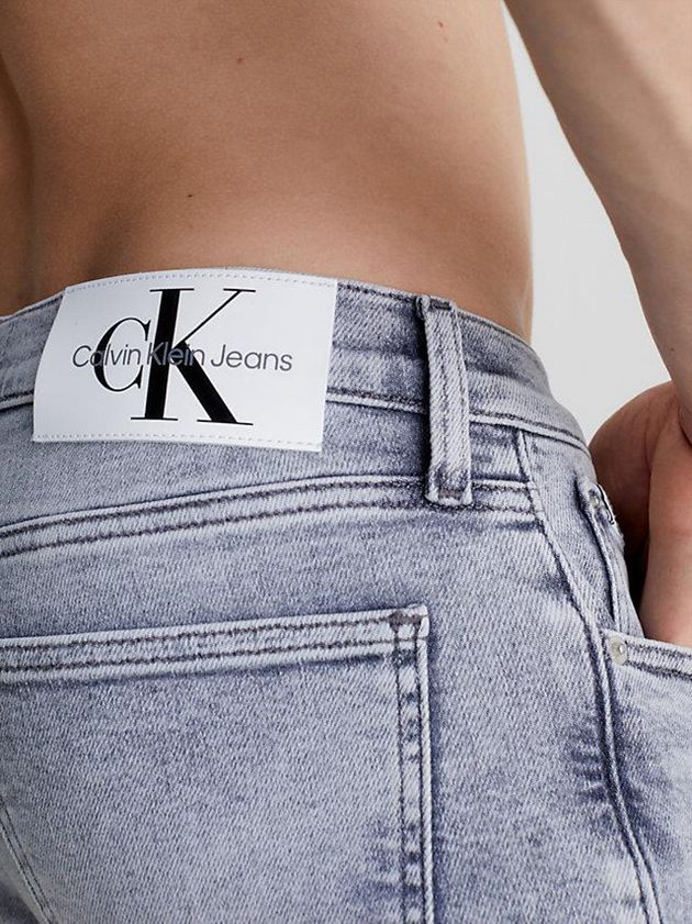Grey Calvin Klein Super Skinny Men Jeans | IBQM-28435