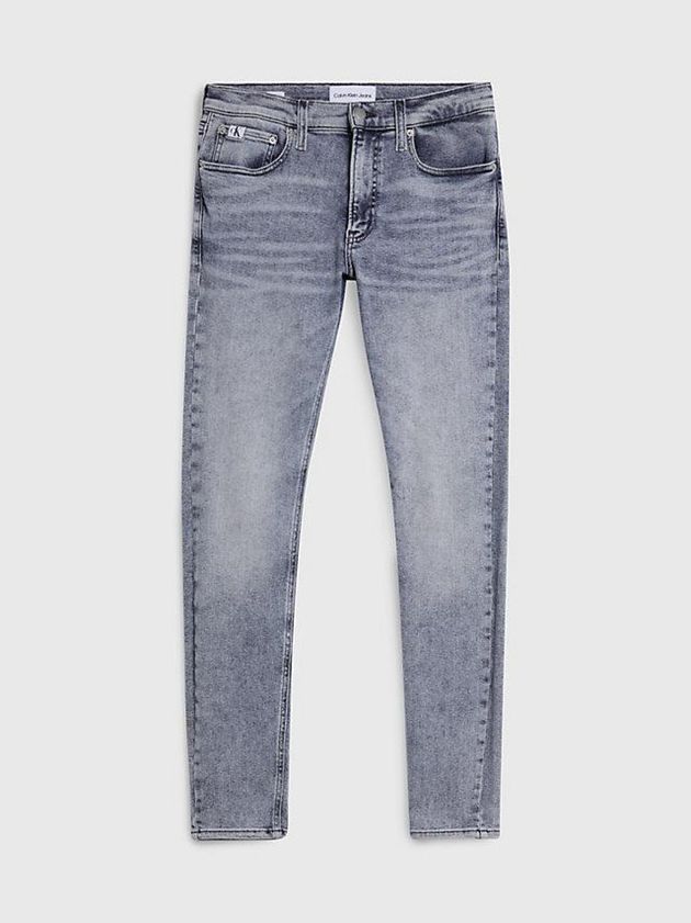 Grey Calvin Klein Super Skinny Men Jeans | IBQM-28435