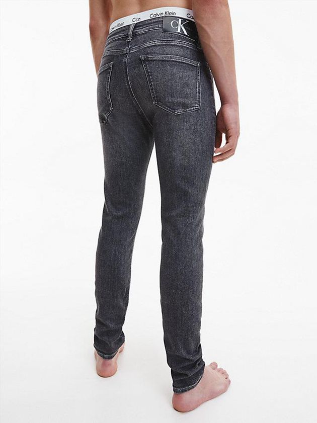 Grey Calvin Klein Super Skinny Men Jeans | WTNI-19253