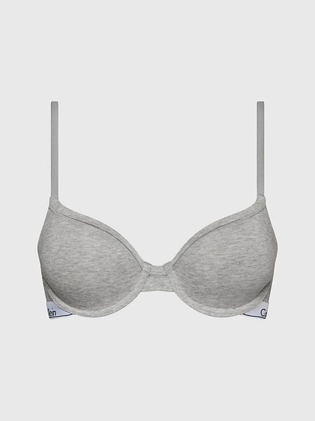 Grey Calvin Klein T-Shirt - Modern Cotton Women Bra | SNBX-64197