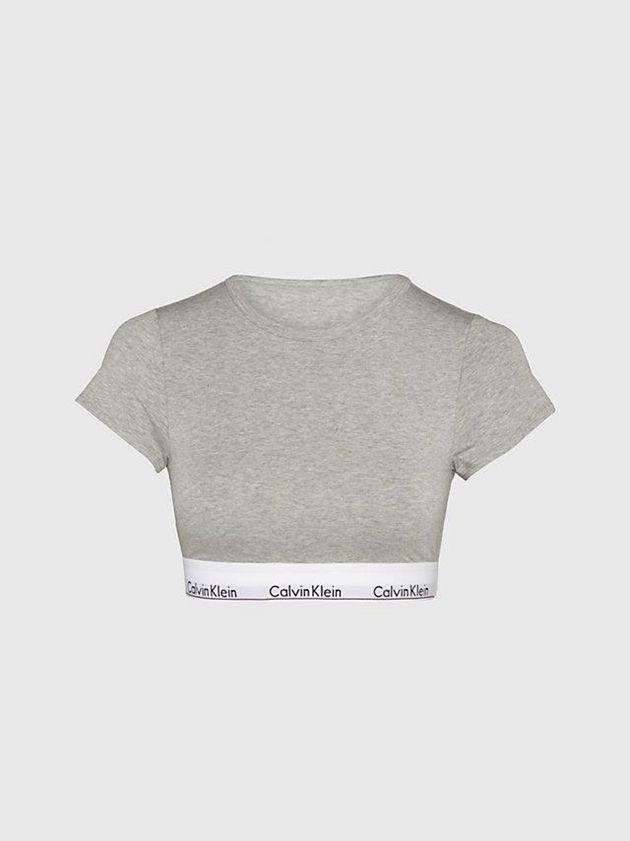 Grey Calvin Klein T-Shirt - Modern Cotton Women Bra | QLZP-60547