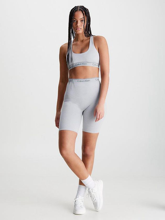 Grey Calvin Klein Tight Gym Women Shorts | WUSD-81629
