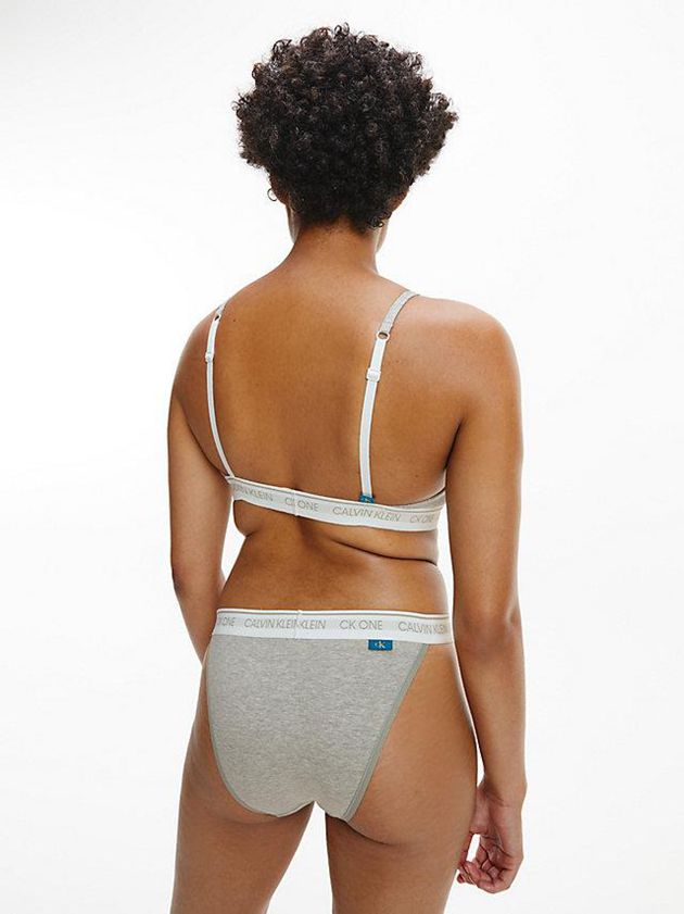 Grey Calvin Klein Triangle - CK One Women Bra | WOKF-69728
