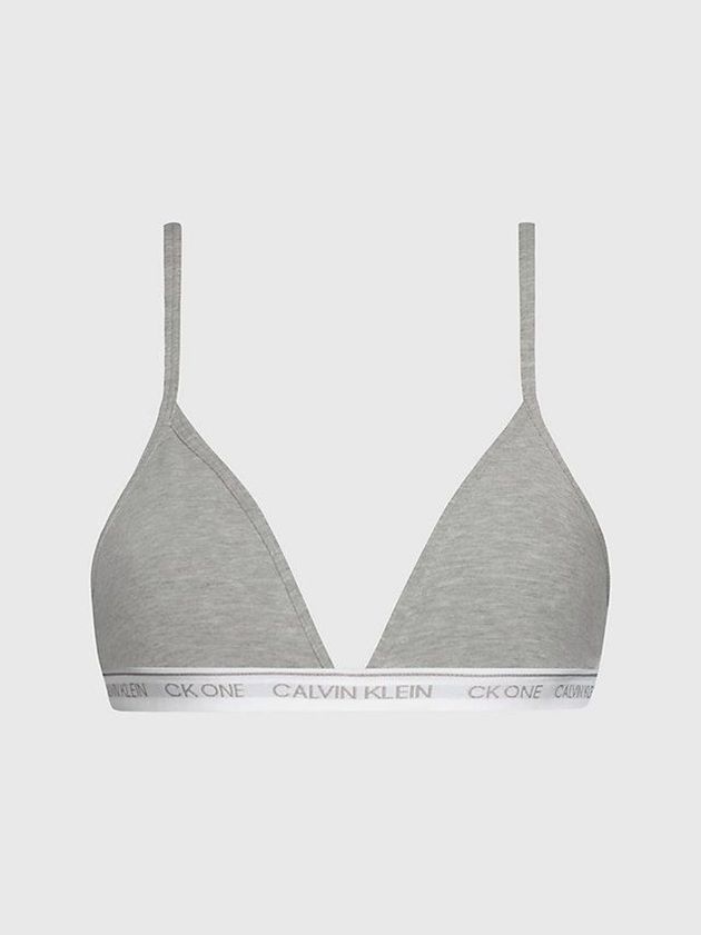 Grey Calvin Klein Triangle - CK One Women Bra | WOKF-69728