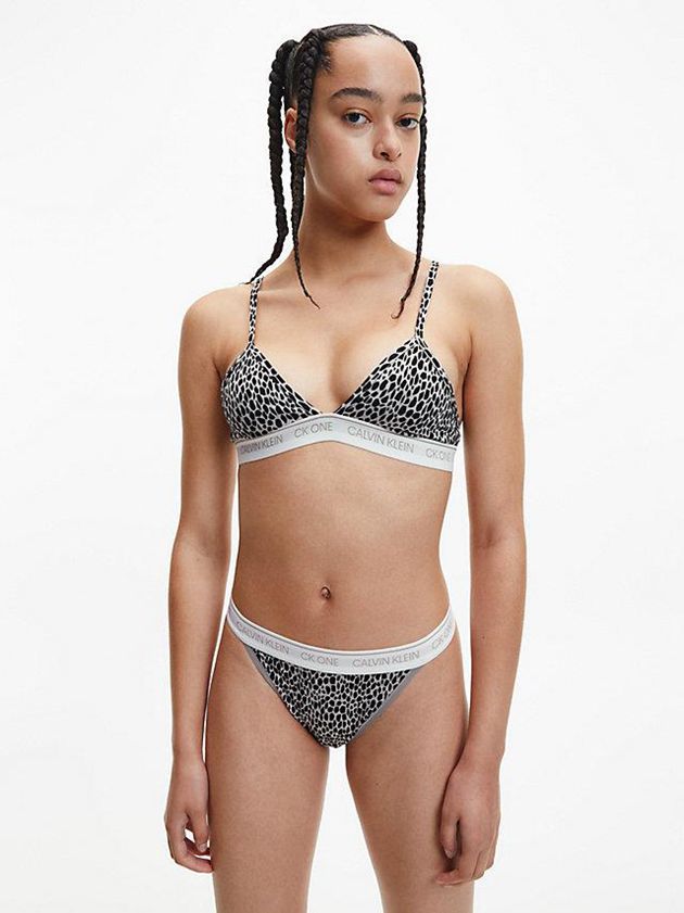 Grey Calvin Klein Triangle - CK One Women Bra | FESW-80653