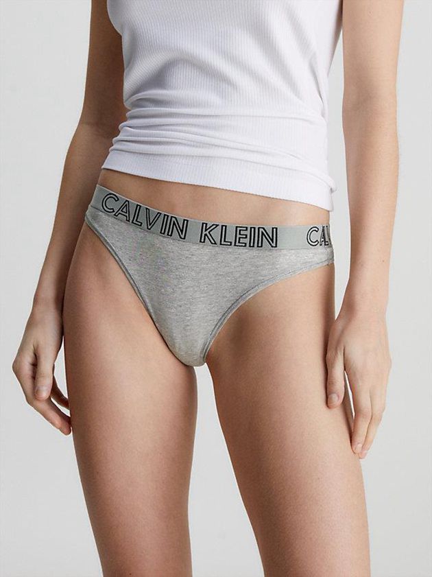 Grey Calvin Klein Ultimate Women Thong | BRAK-35162