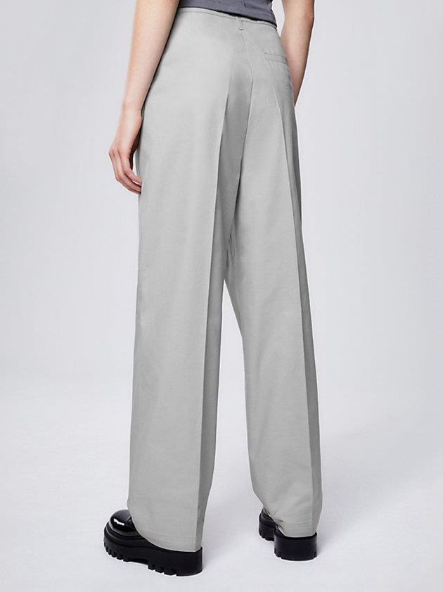 Grey Calvin Klein Unisex Cotton Twill Women Pants | XDRQ-21846