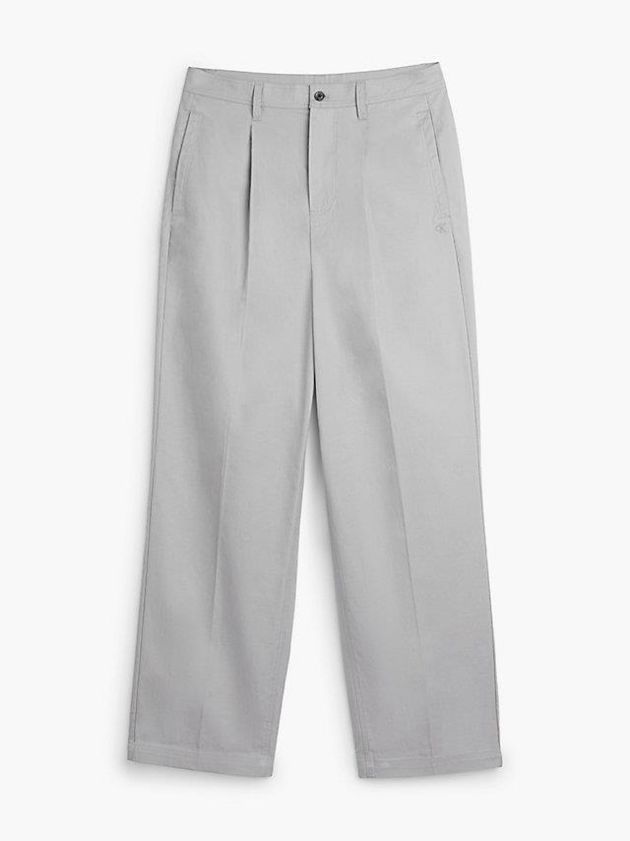 Grey Calvin Klein Unisex Cotton Twill Women Pants | XDRQ-21846