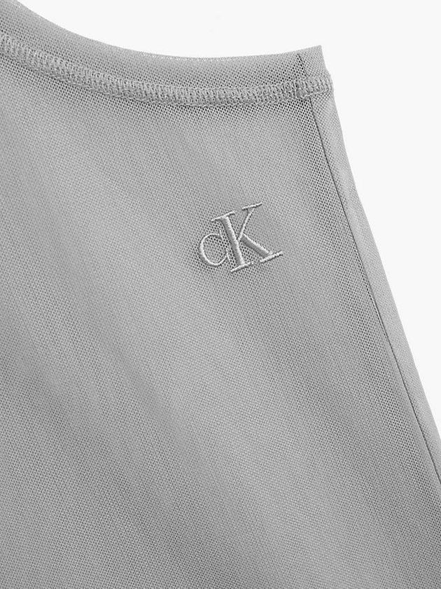 Grey Calvin Klein Unisex Slim Mesh Tank Women Top | PRLH-68309
