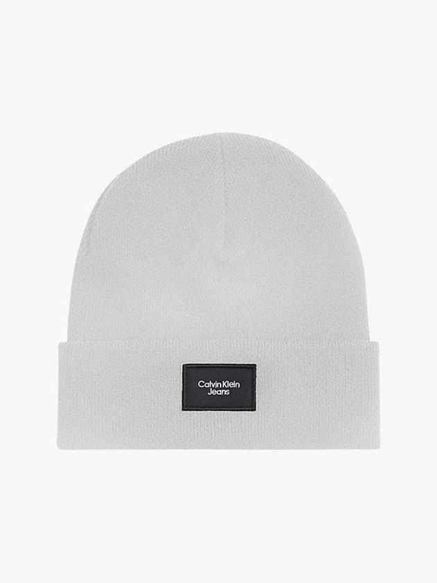 Grey Calvin Klein Wool Blend Women Beanie | VEHT-56908