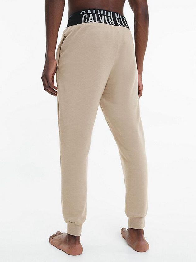 Khaki Calvin Klein Lounge - Intense Power Men Joggers | DHSZ-57903