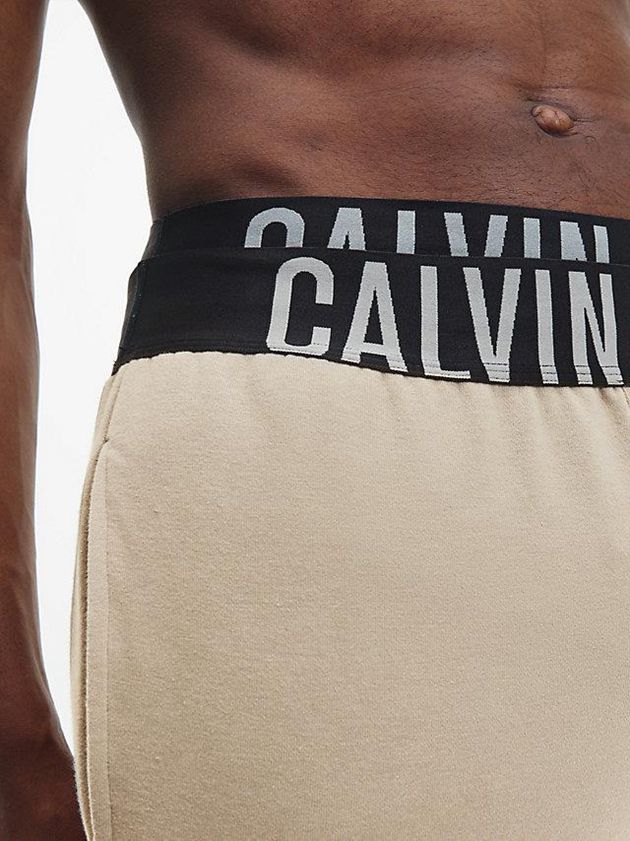 Khaki Calvin Klein Lounge - Intense Power Men Joggers | DHSZ-57903