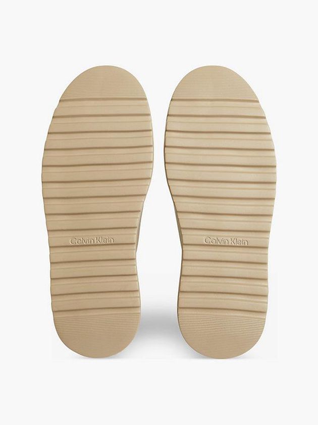 Khaki Calvin Klein Mules Men Slip On | JFHA-68013