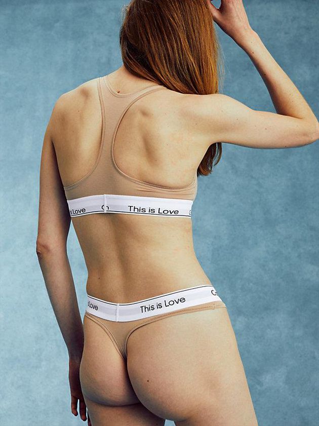 Khaki Calvin Klein Pride Women Thong | TUSD-58214