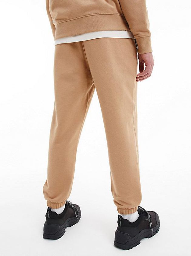 Khaki Calvin Klein Tapered Men Joggers | IZTV-18254