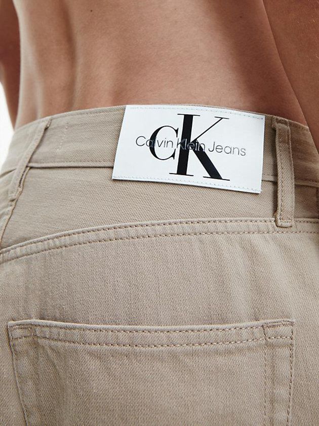 Khaki Calvin Klein Two Tone Dad Men Jeans | XYZP-65941
