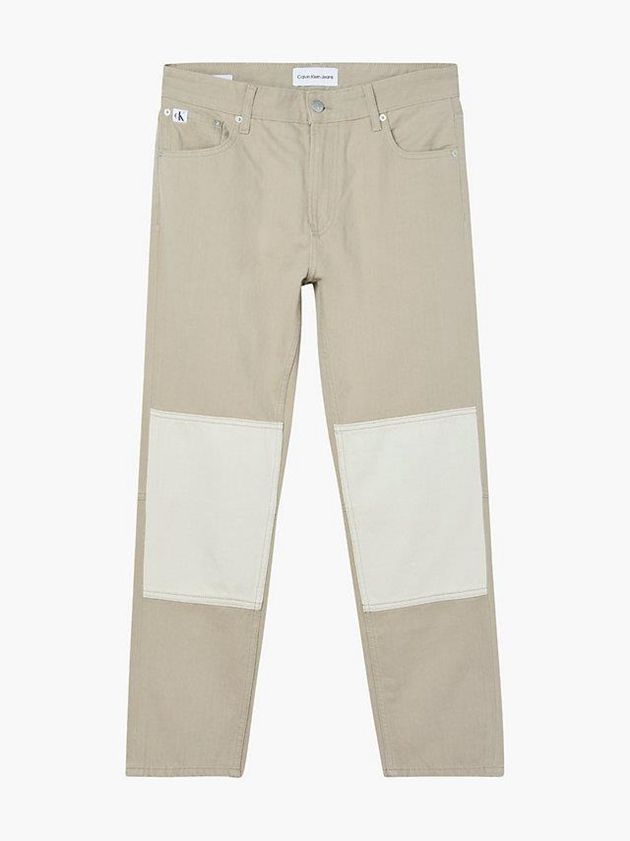 Khaki Calvin Klein Two Tone Dad Men Jeans | XYZP-65941