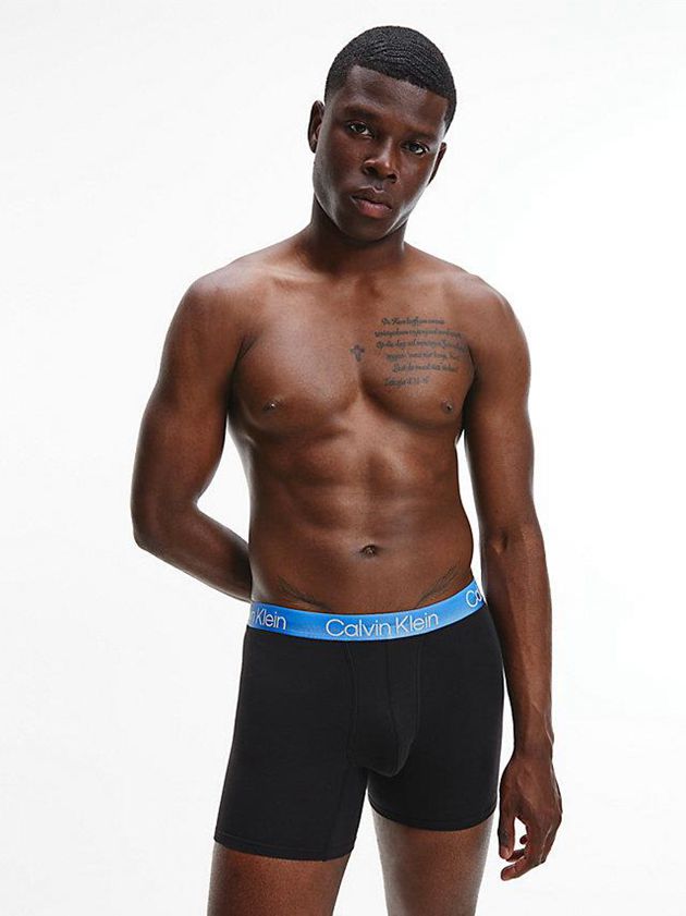 Navy Calvin Klein 3 Pack Boxer - Modern Structure Men Briefs | KOHT-15892