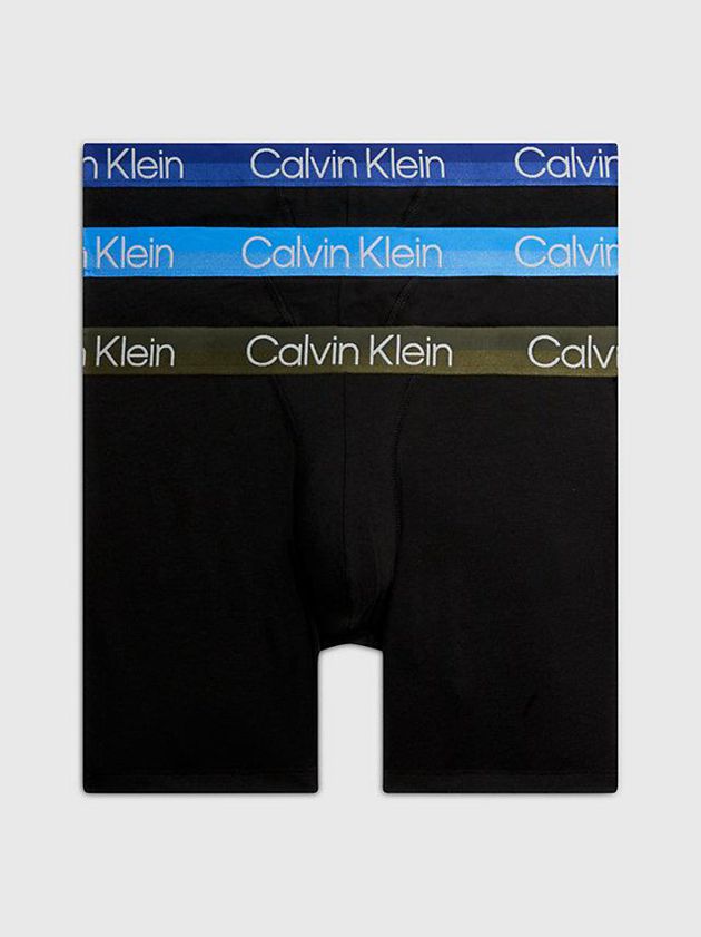 Navy Calvin Klein 3 Pack Boxer - Modern Structure Men Briefs | KOHT-15892