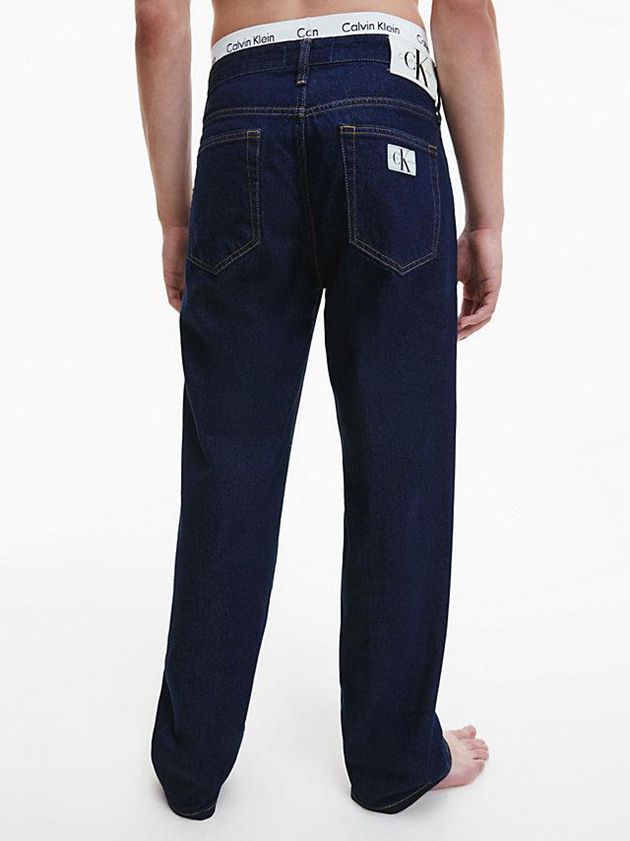 Navy Calvin Klein 90's Straight Men Jeans | KEAT-84927